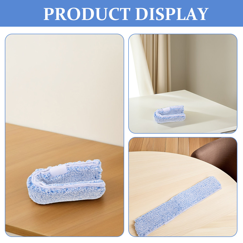 2Pcs Reusable Fabric Mop Pads  - Glass Cleaner Streak 评论和价格