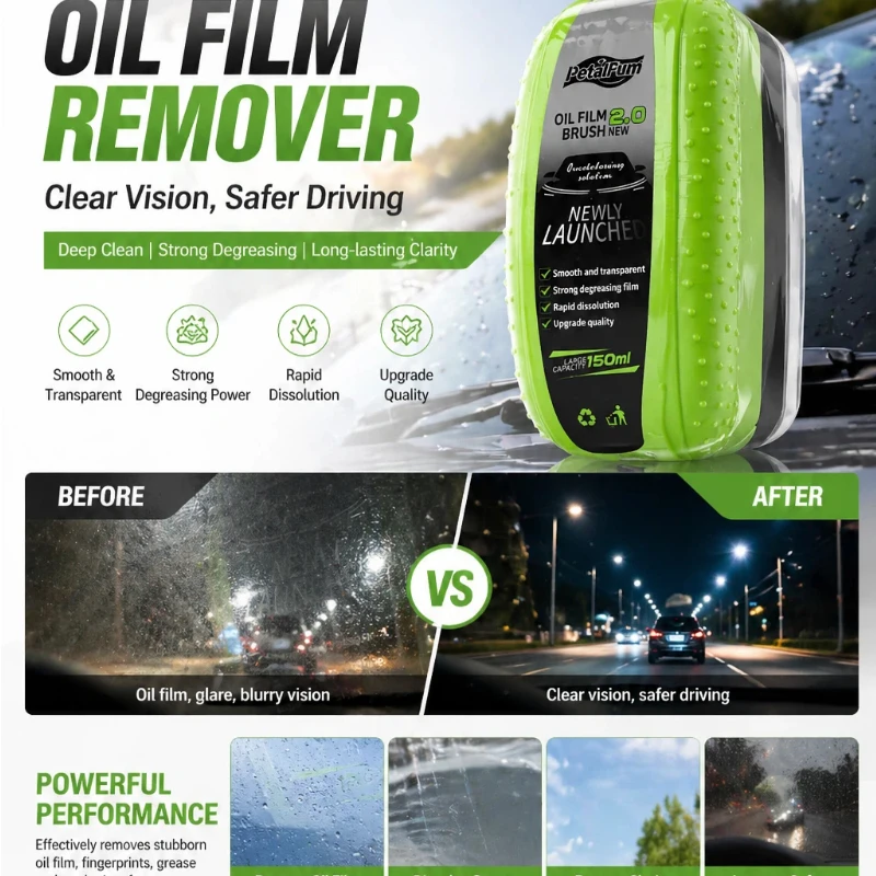 Car Glass Oil Film Remover Aut - Car Cleaning Brush 评论和价格