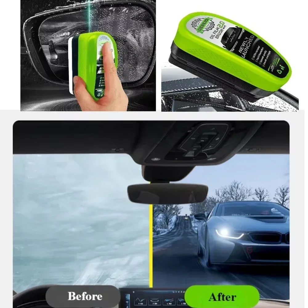 Car Glass Oil Film Remover Aut - Car Cleaning Brush 评论和价格